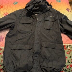 Eddie Bauer Dark blue or black  Military Field Jacket